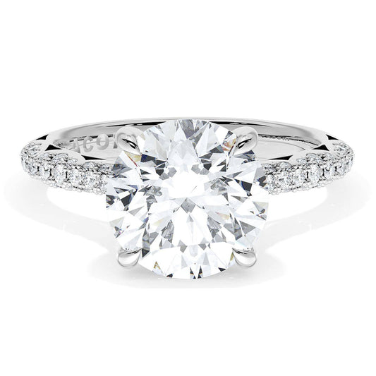 Round Bloom Engagement Ring