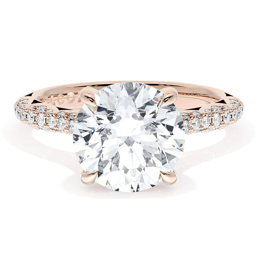 Round Bloom Engagement Ring