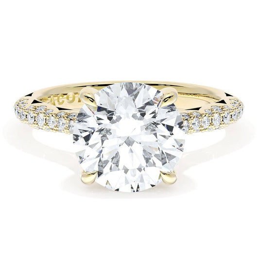 Round Bloom Engagement Ring