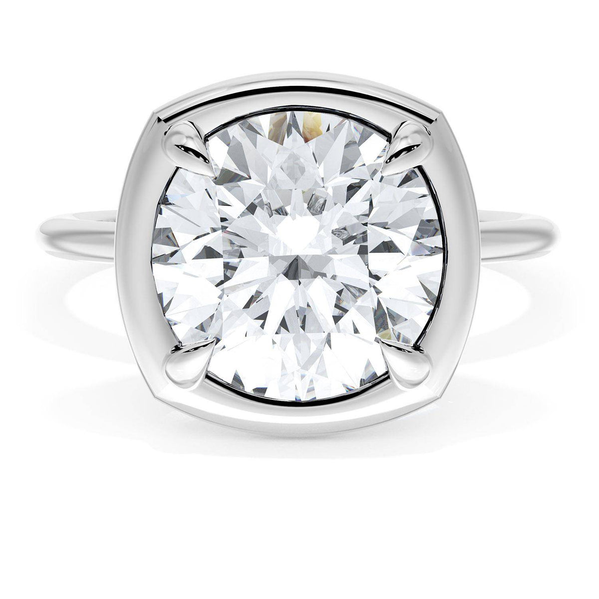 Cushion Solitaire Engagement Ring