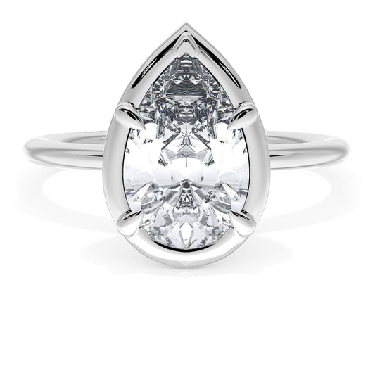 Pear Solitaire Engagement Ring