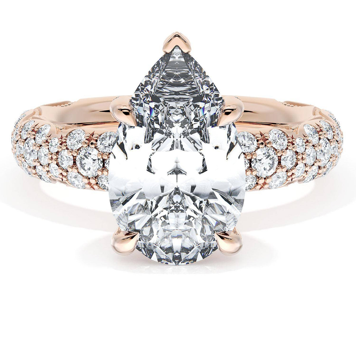 Pear Bloom Engagement Ring