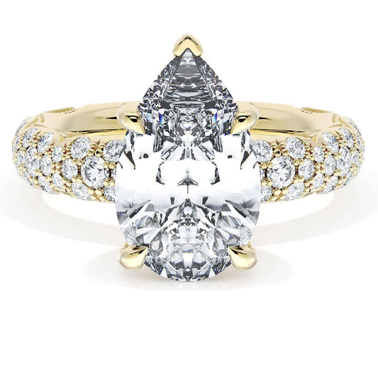 Pear Bloom Engagement Ring