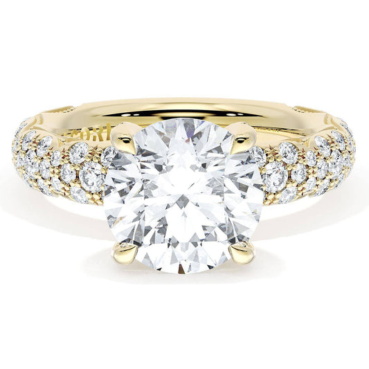 Round Bloom Engagement Ring
