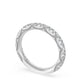 French Pav������ Diamond Wedding Band, 3mm