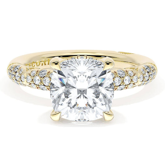 Cushion Bloom Engagement Ring