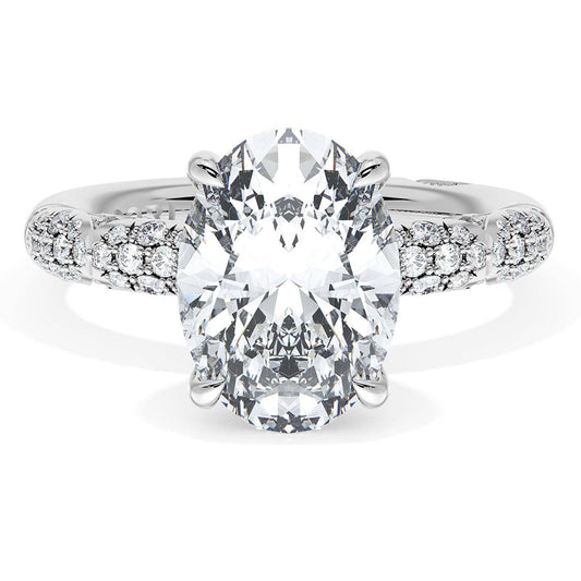 Oval Bloom Engagement Ring