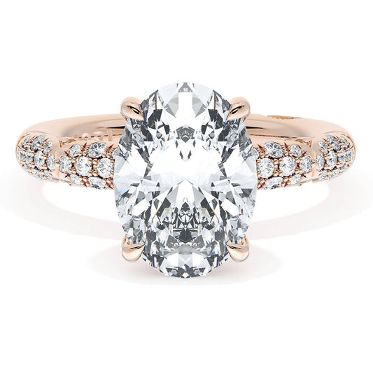 Oval Bloom Engagement Ring