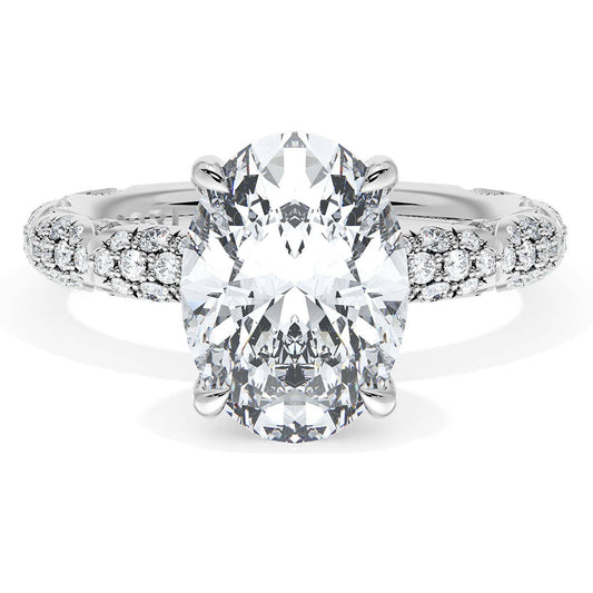Oval Bloom Engagement Ring