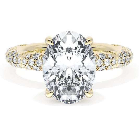 Oval Bloom Engagement Ring