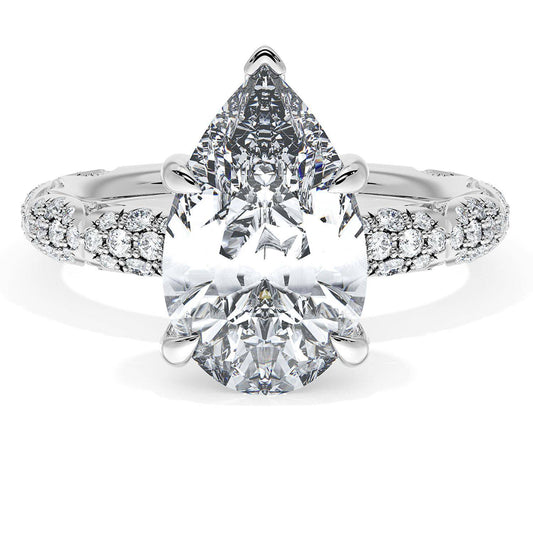 Pear Bloom Engagement Ring
