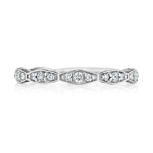 Marquise Design Wedding Band with Diamond