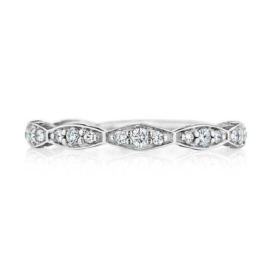 Marquise Design Wedding Band with Diamond