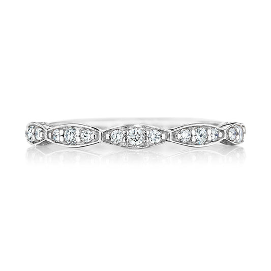 Marquise Design Wedding Band with Diamond