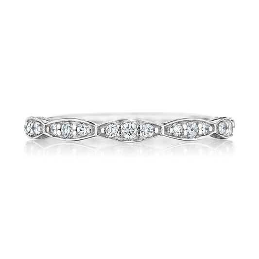 Marquise Design Wedding Band with Diamond