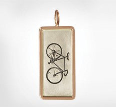 Original Framed ID Tag Charm