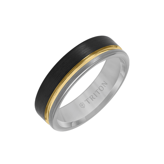 6.5MM Tungsten Carbide Ring with Brushed Finish