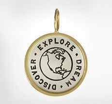 Original Framed Round Charm