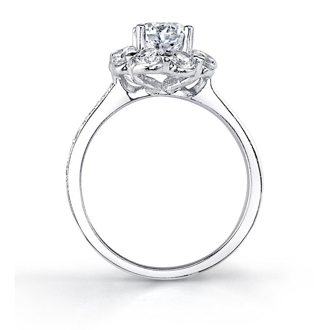 Flower Engagement Ring - 7661LW