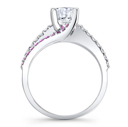 Engagement Ring With Pink Sapphires