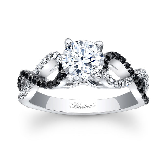 Black Diamond Engagement Ring
