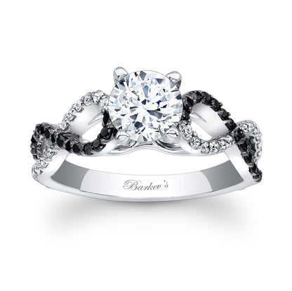 Black Diamond Engagement Ring