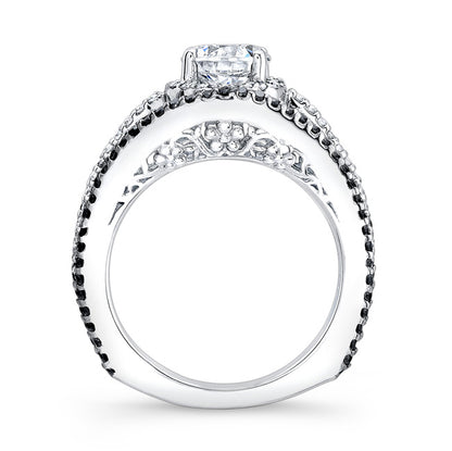 Black Diamond Engagement Ring
