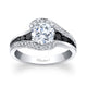 Modern Black Diamond Engagement Ring