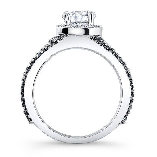 Black Diamond Engagement Ring