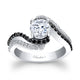 Black Diamond Engagement Ring