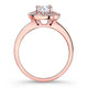 Rose Gold Halo Engagement Ring