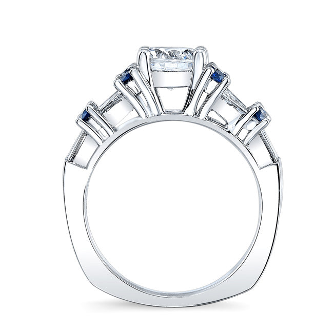 Blue Sapphire Engagement Ring