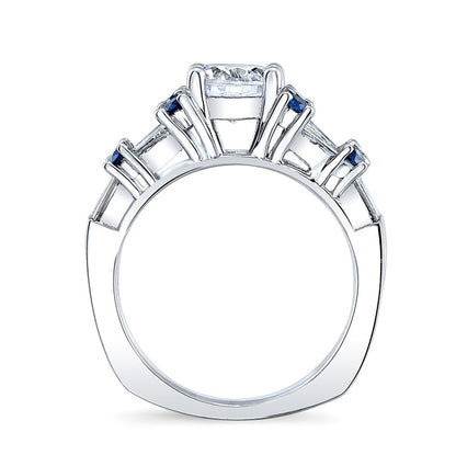 Blue Sapphire Engagement Ring