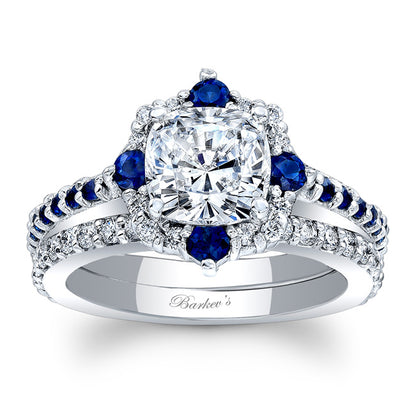 Blue Sapphire Bridal Set