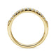 Curved-14K Yellow Gold Diamond Anniversary Band