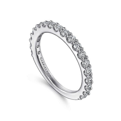 Gabriel & Co. AN7575W44JJ 14k White Gold Diamond Anniversary Band