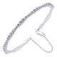14k White Gold Diamond Bangle