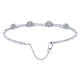 14k White Gold Diamond Bangle