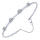 14k White Gold Diamond Bangle