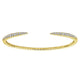 14k Yellow Gold Diamond Bangle