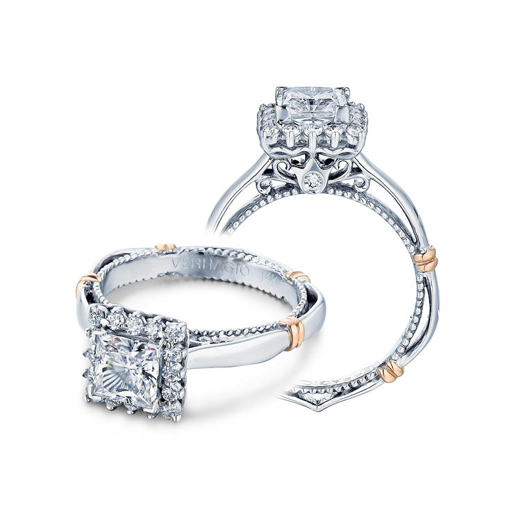 Verragio Halo Prong-Set Diamond Engagement Ring
