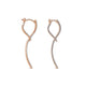 Gabriel & Co. EG12928K45JJ 14K Rose Gold Sculptural Diamond Drop Earrings