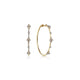 Gabriel & Co. EG13673Y45JJ 14K Yellow Gold Prong Set 40mm Round Classic Diamond Hoop Earrings