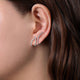 Gabriel & Co. EG13689W45JJ 14K White Gold Abstract Diamond Stud Earrings