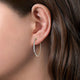 Gabriel & Co. EG13971Y45JJ 14K Yellow Gold 30mm Bujukan Diamond Classic Hoop Earrings