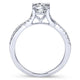 18K White Gold Round Diamond Engagement Ring