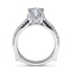 14K White Gold Round Diamond Engagement Ring