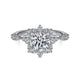Gabriel & Co. ER15195R4W44JJ 14K White Gold Fancy Halo Round Diamond Engagement Ring