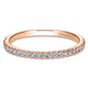 Wedding Band 14k Pink Gold Contemporary Straight