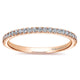 Wedding Band 14k Pink Gold Contemporary Straight